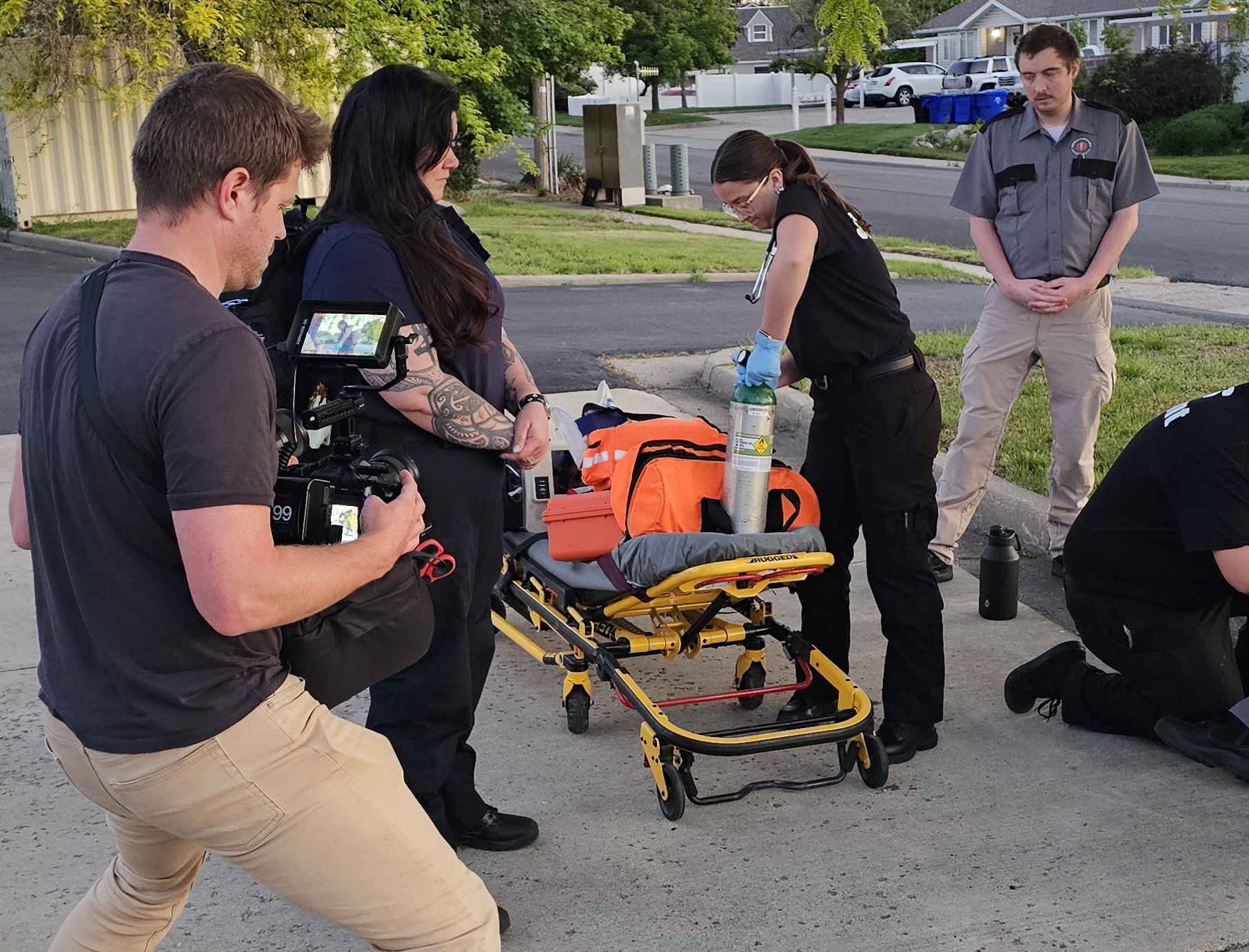Behind the scenes professional video shoot in Bountiful, Utah